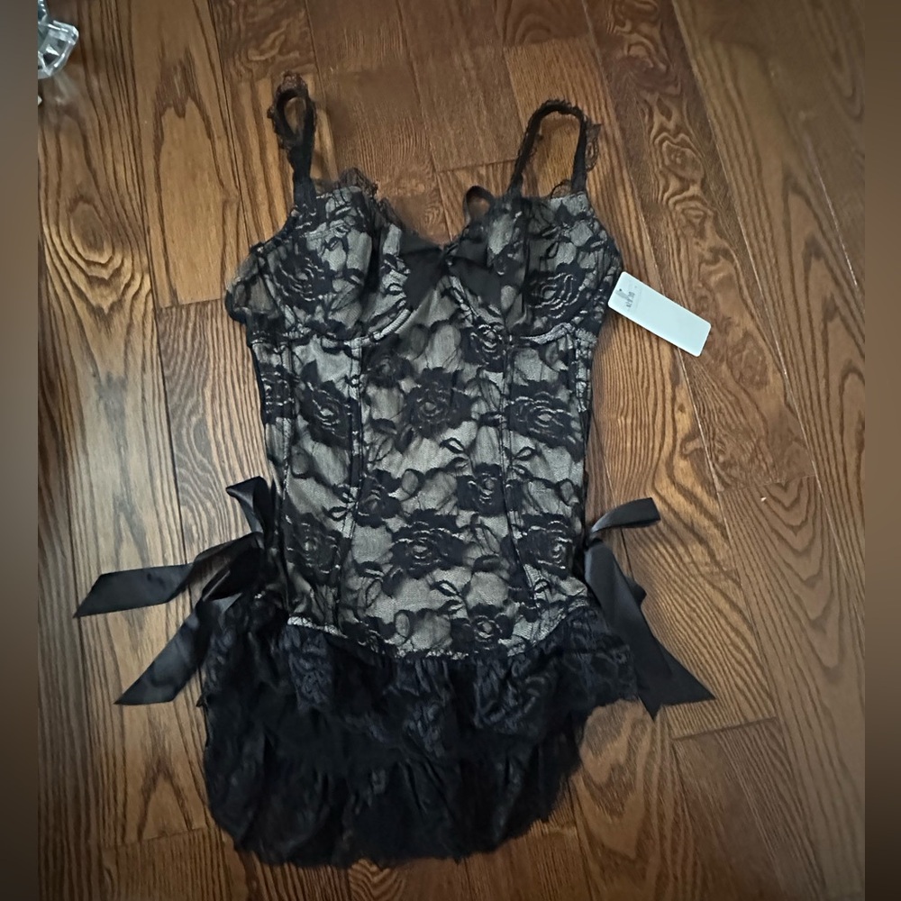 Elegant Black Lace Lingerie Set
